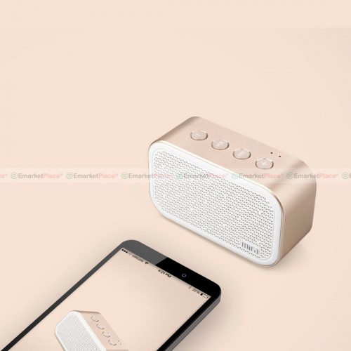 ลำโพง bluetooth เสียงดี แบบพกพา คุณภาพดี ใช้ได้กับระบบ iOS & Android เชื่อมต่อง่าย (สีขาว)